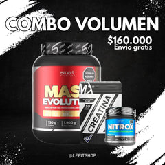 MASS EVOLUTION 4 LBS + CREATINA IMN 50 SERV + NITROX 20 SERV