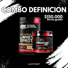 WHEY GOLD 10 SERV + CREATINA IRON 100 SERV