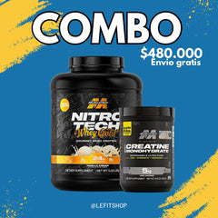 NITROTECH WHEY GOLD 5 LBS + CREATINA PLATINUM 80 SERV