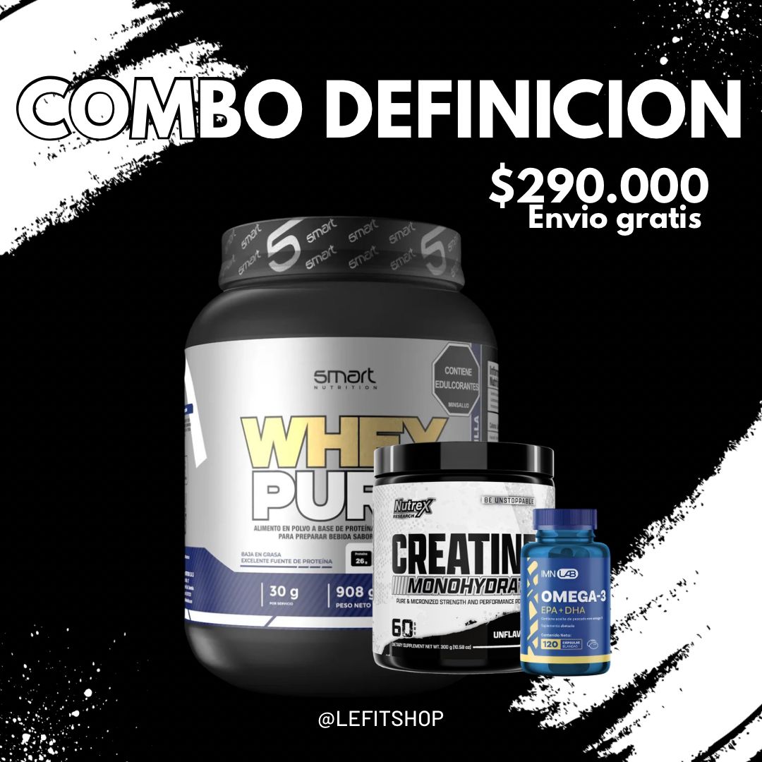 WHEY PURE 2 LBS + CREATINA NUTREX 60 SERV + OMEGA 3 IMN