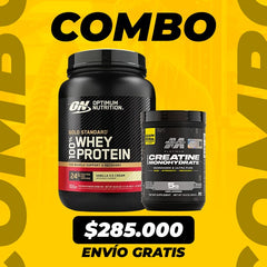 WHEY GOLD 1.5 LBS + CREATINA PLATINUM 80 SERV
