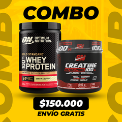WHEY GOLD 10 SERV + CREATINA IRON 100 SERV